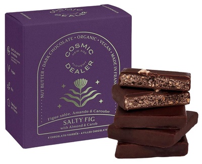 Cosmic Dealer Salty Fig & Grilled Almond nut butter chocolate box